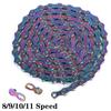 Electroplate 116 Links Colorful Chain Universal 8s 9s 10s 11s Mountain Road Bicycle Anti-rust Bike Chain Variable Speed Chain