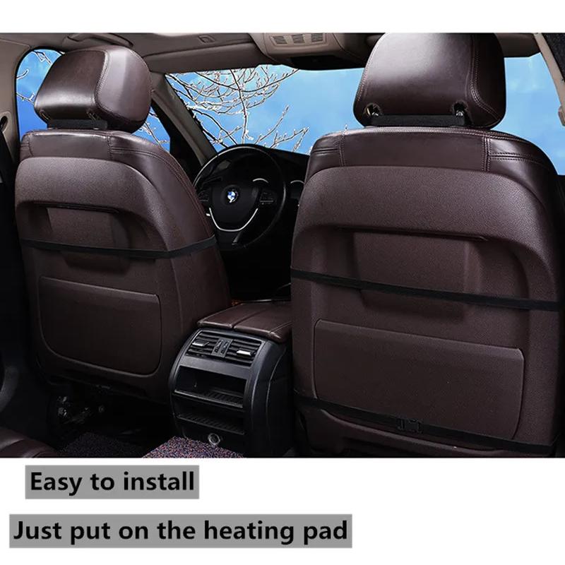 12V Heated Car Seat Cushion Cover, Warmer Pad, Winter Household Cushion, Universal Fit