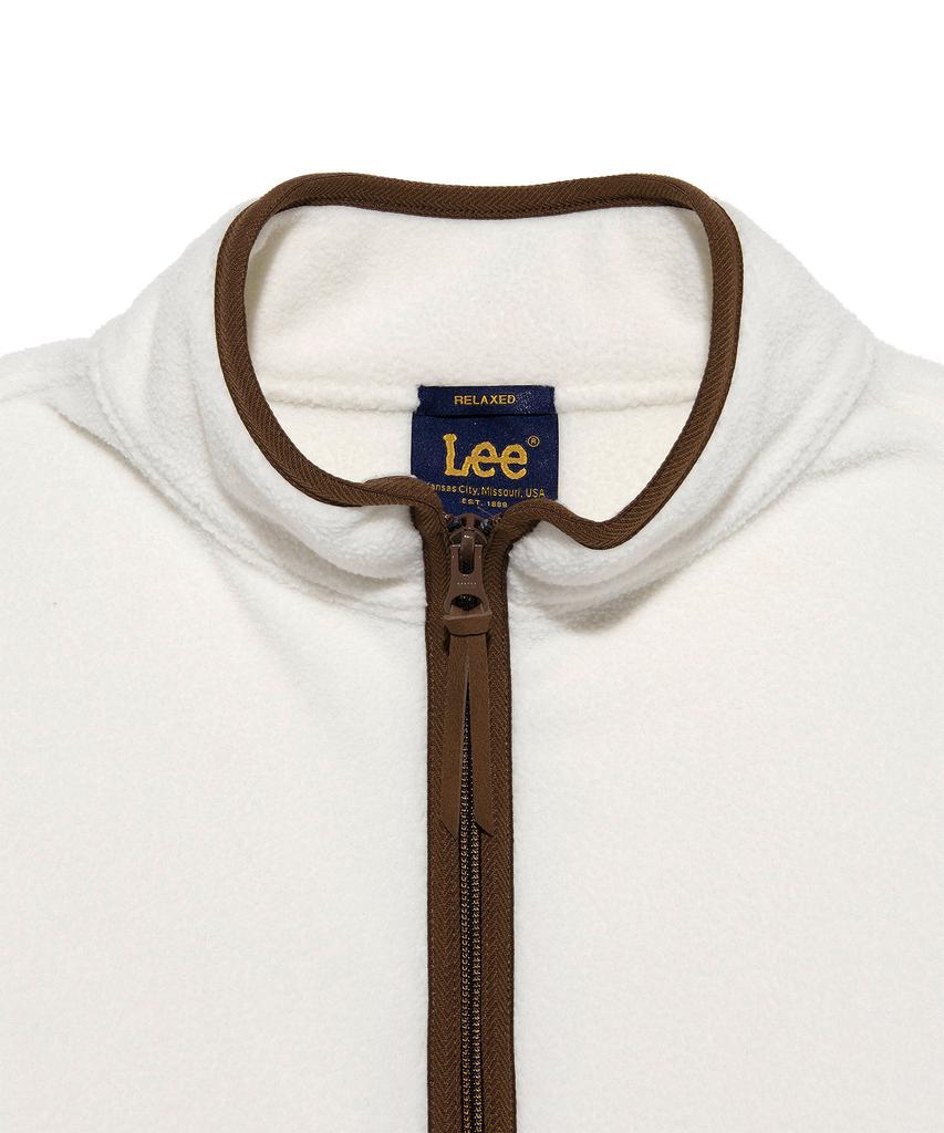 LEE Fleece Anorak Jacket Ivory