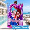 Custom Name Friday night Beach Towel Microfiber Beach Towel, Lightweight and Quick-Dry, for Summer Travel, Swimming Pool Gift