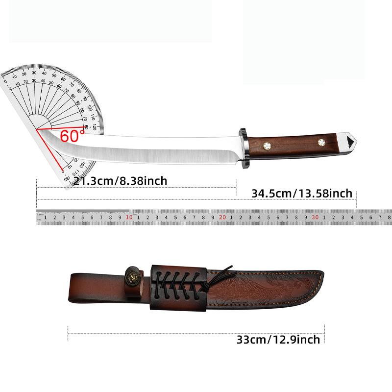 Professional high hardness kitchen knife high-end Japanese style knife with knife cover, kitchen bone chopping and cooking knife