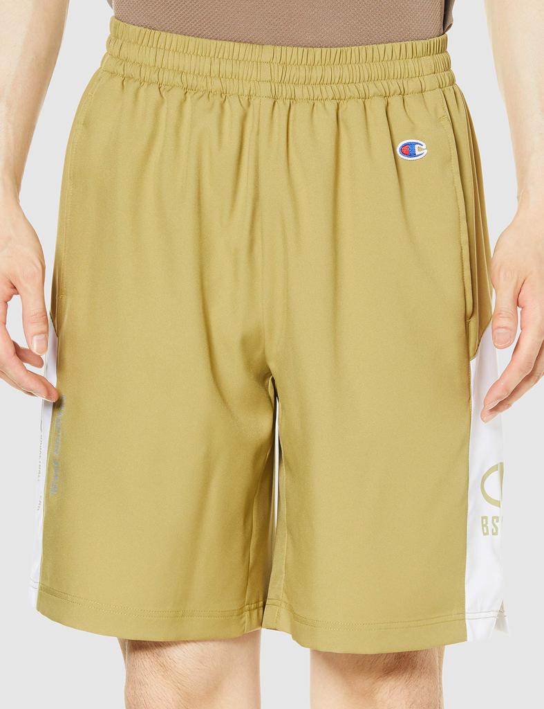 Champion CAGERS Stretch Shorts with Basketball Practice Size M C3-TB543 Men's Quick-Drying One-Point Logo, Pants,