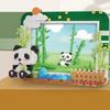 Panda Bamboo Photo Frame Building Blocks Toy Panda Theme Photo Wall Model Bricks Toy Desktop Decoration Children Christmas Gifts