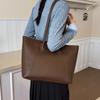 Large Capacity Commuter Tote Bag Women's Simple Retro Handbag To Work Commuter Notebook Shoulder Bag