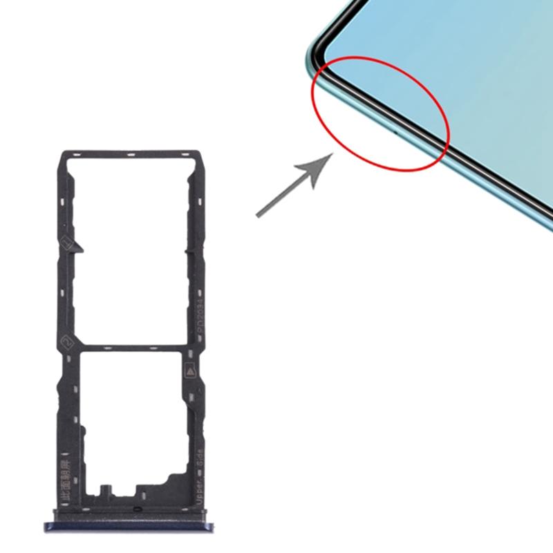 

Для vivo Y20G/Y20s [G] Заміна тримача лотка для двох SIM-карток (без логотипу) Dark Blue