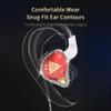 QKZ AKX HIFI Heavy Bass Transparent Earphones IEM Monitor Level 3.5mm In-Ear Music Headphone Dynamic With Mic Wired Headset DMX