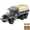 Military Weapons Building Blocks Toy WW2 Truck M35A2 M923 GMC CCKW M3A1 Half Track Personnel Carrier 2 Soldiers War Bricks Gifts