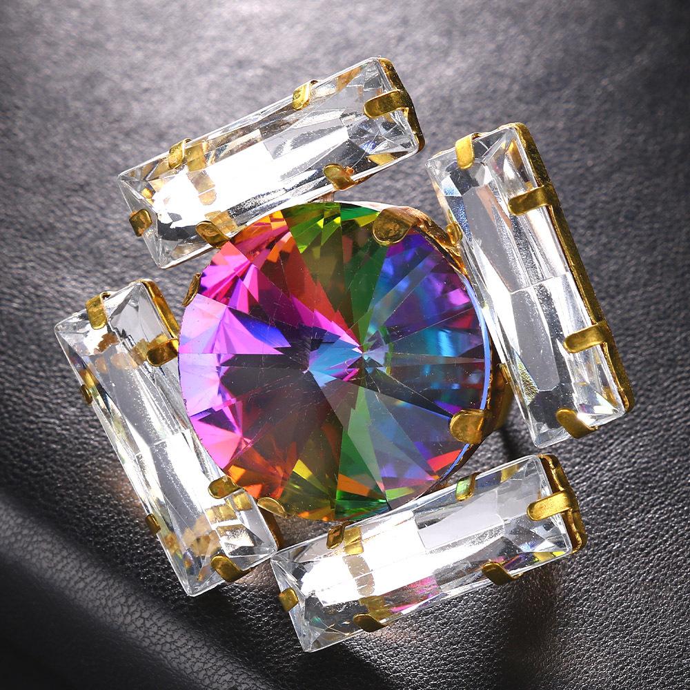 Minimalist Geometric Ring for Women - Hand Jewelry High-end Ring Evening Party Accessory