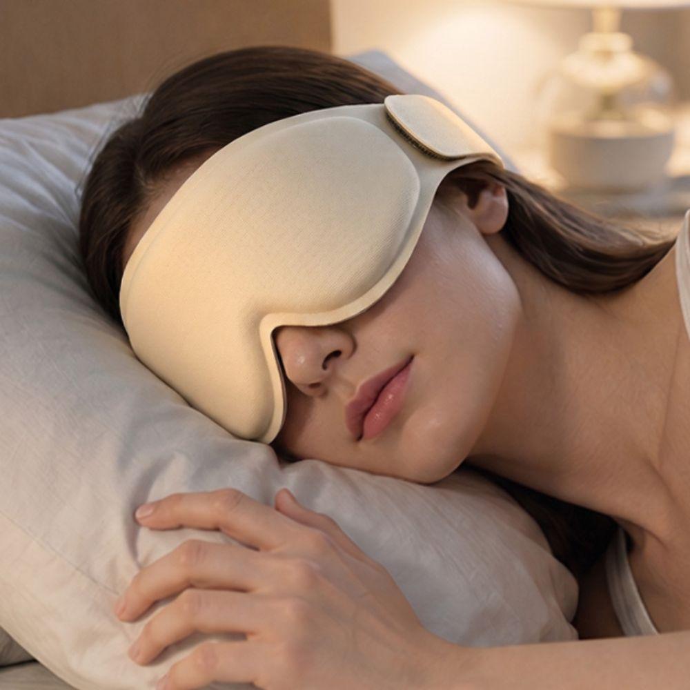 3D Contoured Eye Mask Breathable Eye Cover Lightweight Gravity Bead Sleep Eye Mask  Office Nap