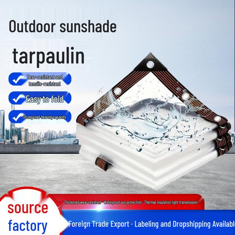 

Waterproof and Windproof Transparent Rainproof Cloth for Greenhouse and Window Insulation. 1m x 2m прозрачный
