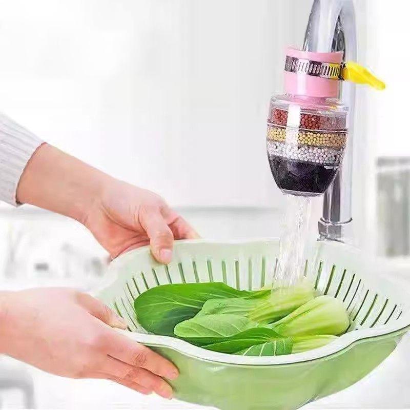 Advanced 6 Stage Rotating Faucet Filter Anti Splash Spray Head For Kitchen Sink 360 Rotation Water Purifier Filter