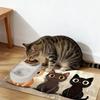 Diatom Mud Cat Feeding Mat Non-slip Pet Placemat Cute Pet Bowl Pad  for Home