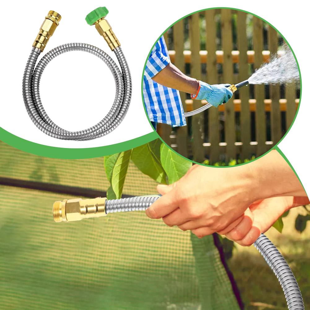 Stainless Steel Braided Hose Hot And Cold Water Pipe Faucet Toilet Garden Connection Pipe Connection Water J2N0