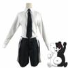 Men 5 Pcs Anime Costume Danganronpa V3: Killing Harmony Cosplay Monokuma Unisex Cosplay Costume Coat+shirt+tie+pants+badge