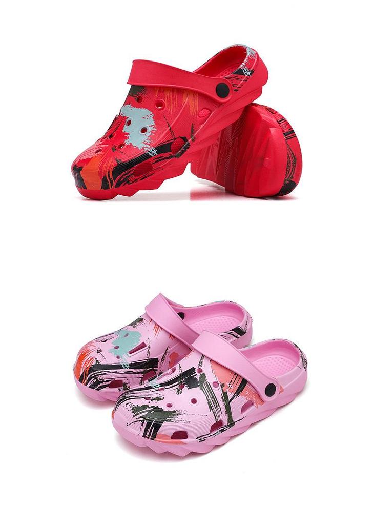 Boys' and Girls' Casual Soft-Soled Beach Sandals - Medium & Large Kids' Foot-Covering Crocs