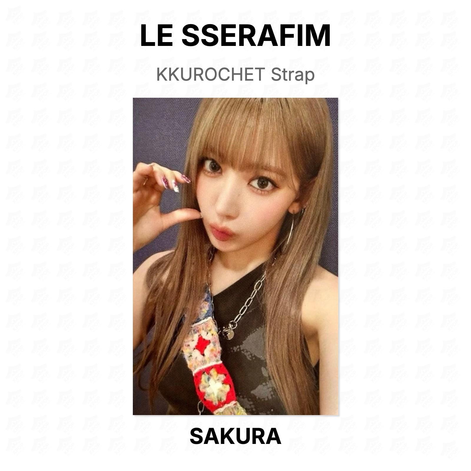 LE SSERAFIM SAKURA KKUROCHET Strap Official Photocard SAKURA