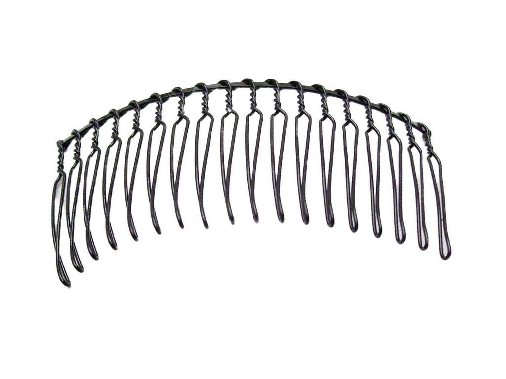 In 18 Pairs of Combs of [Made Japan] (Set 8) Black