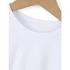 European sizes Girls' T-Shirts Featuring a Print That Says 'My Nana Papa Love Me' with Short Sleeves