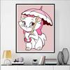 Disney Diamond Painting The Adventures of Marie The Cat Wall Decoration Full Diamond Cross Stitch DIY Gift Home Decoration