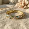 Rhinestone Vintage Cloisonne Bangle Hollow Women's Hand Bracelet  Jewelry Gifts