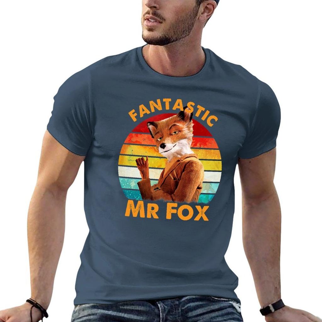 Fantastic Mr Fox Vintage Tshirt Cotton Unisex Tshirts Customizeds Unisexs Big And Tall T Shirts