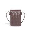Borsa a Spalla Retro per Cellulare Intrecciata a Mano Moda Stile Casual Pochette da Donna
