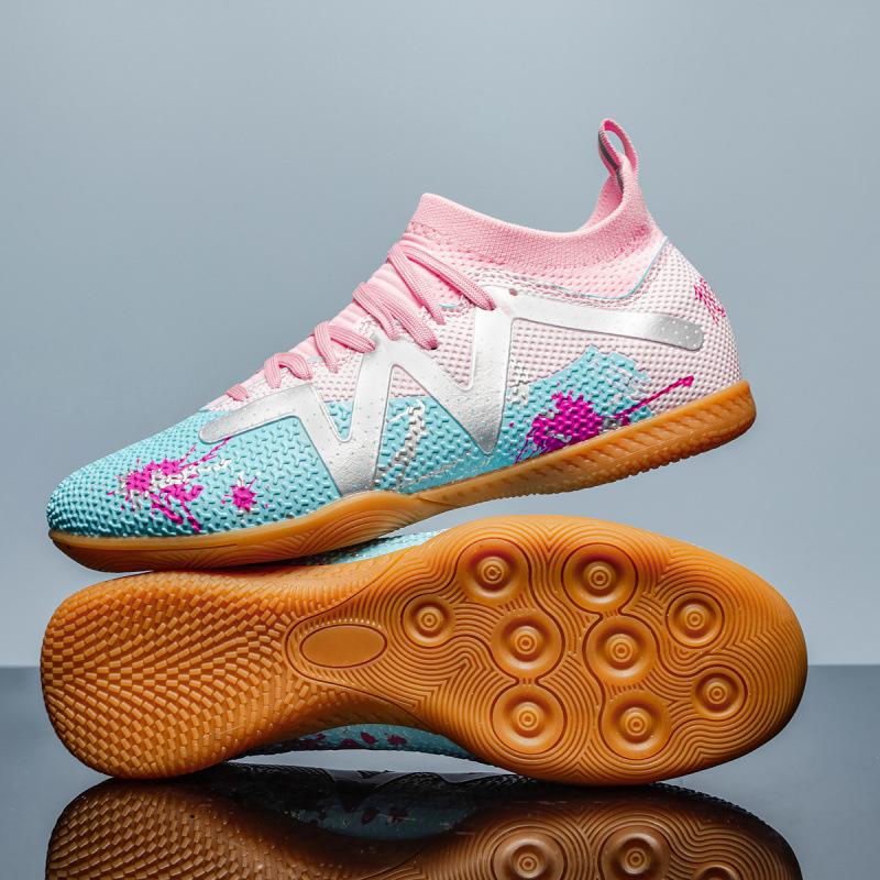 2025 New Neymar Avocado Graffiti Color Scheme Boys and Girls Youth Tendon Sole Football Shoes