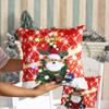 Weihnachtsglanz Kissenbezug Bestickte Kissen Ornamente Weihnachten Heimdeko Kissenbezug Geschenk