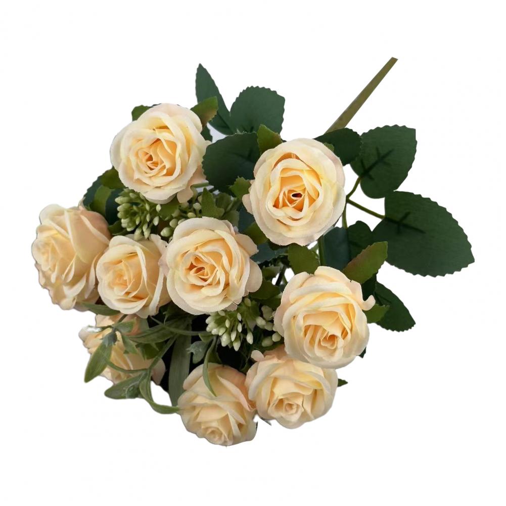 

Artificial Rose Flower Decorative Small Rose Flower Heads Fake Flowers Home Decor Wedding Party Flowers Bouquet Floral Decor шампанського