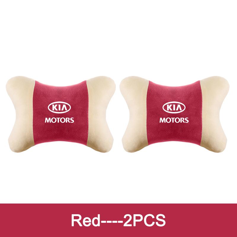 Keyring Car LOGO Neck Pillow Headrest Pad Compatible For KIA Sportage R GT Stinger Sorento Ceed Cerato Forte Niro Soul Telluride