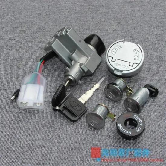 Kymco Like 200 Accessories For 200i Motorcycle Electric Door Lock Sleeve Lock Main Switch Tail Box Lock Full Car Fuel tank cap