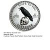 Yousheng 1/2/3/5 Stück Rabenschädel Souvenir Münze Robuste Haltung Krähe Challenge Coin Token der Freiheit und des Humors Metallabzeichen Heimdekoration