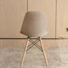 Solid Color Velvet Shell Chair Cover Washable Removable Back Chair Covers Stretch Dining Seat Cover for Hotel Home Dining Room
