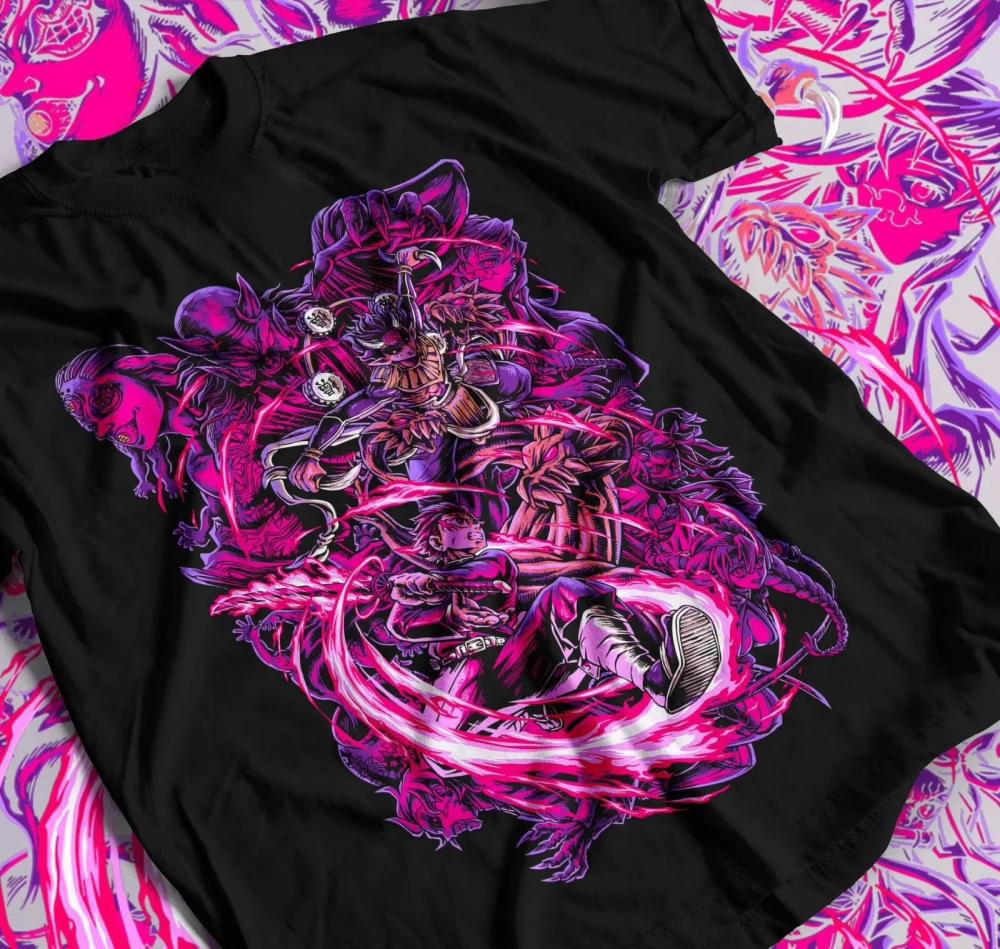 Demon Slayer Men's Women's T Shirt Inosuke Hashibira Japan Anime Summer Boy Spring and Autumn Children's Short Sleeves Parent-Child Wear