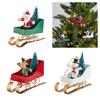Weatherproof Iron Sled Car Interiors Christmas Tree Hanging Ornament For Mantel Window Entryway Holiday Party Decoration