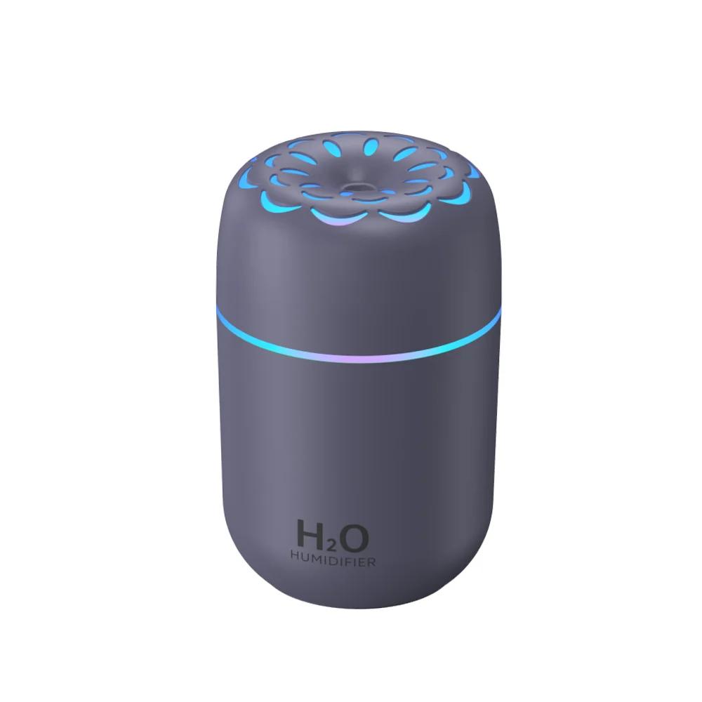 USB Mini Portable Air Humidifier Color Changing Mood Light Quiet 220ml Household Mute Hydrating Air Atomization Humidifie