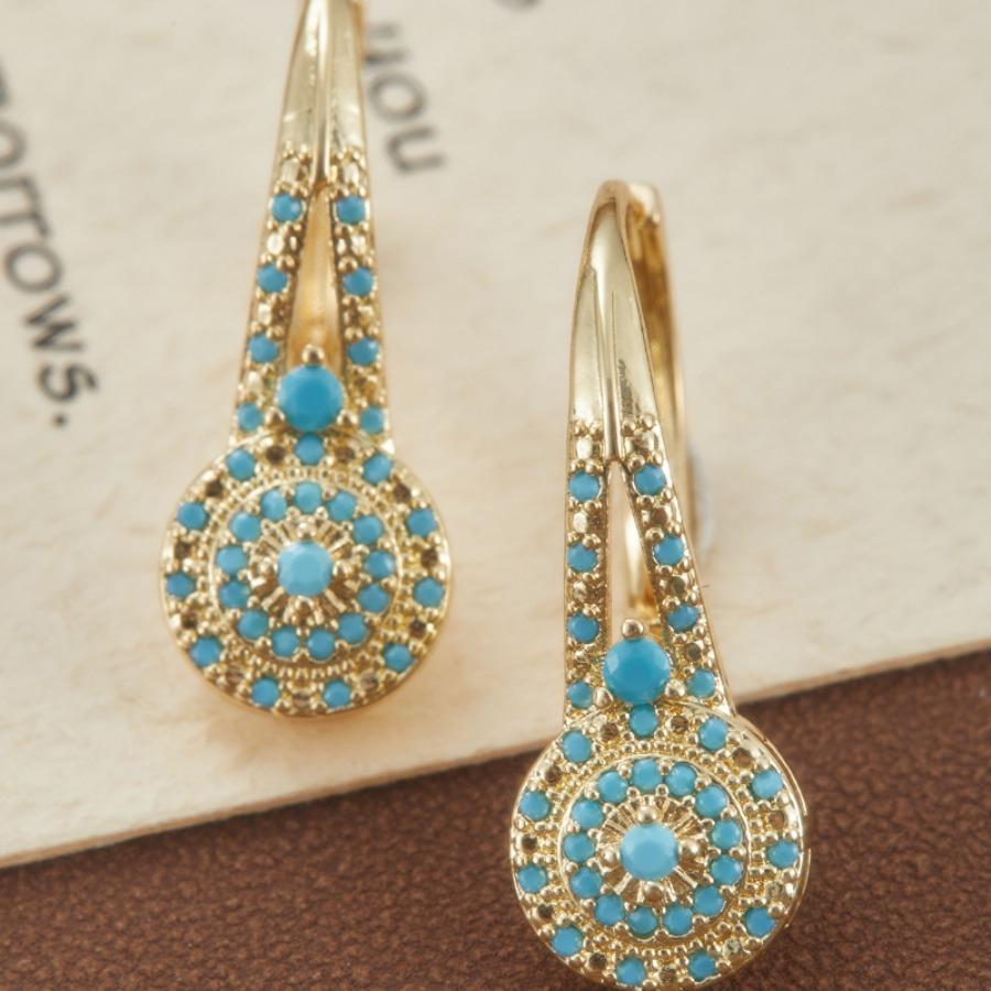[Chic Stylish Earrings] Chic Stylish Faux Turquoise Earrings for Women | Everyday Wear, Special Events | Valentine's Day Gift