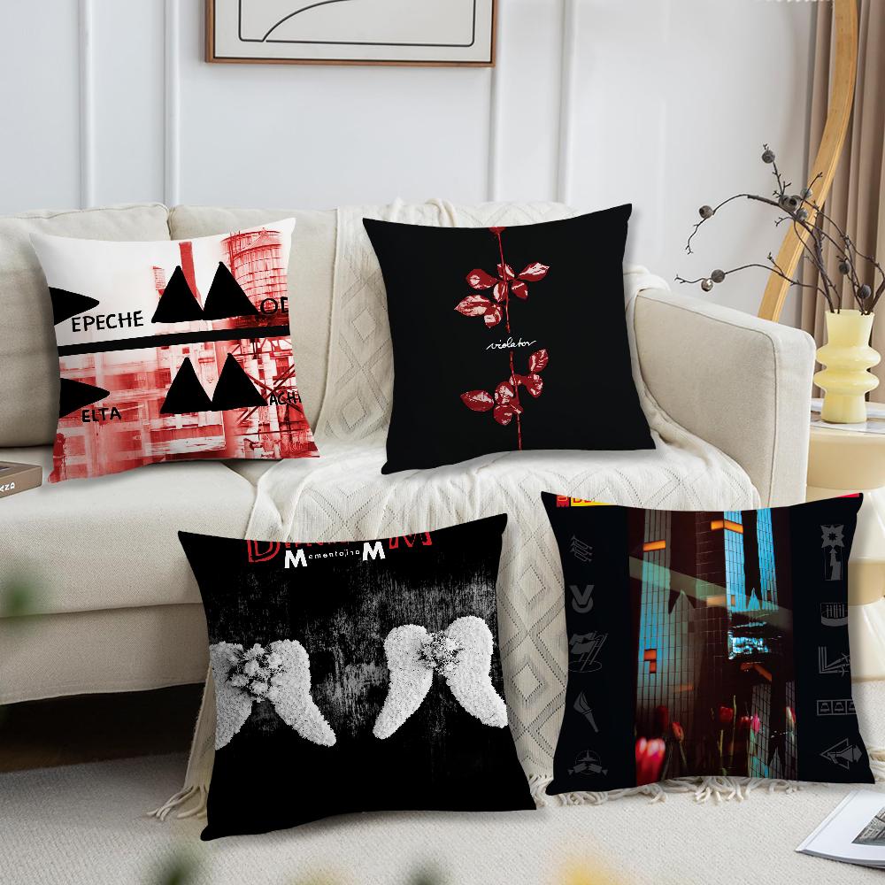 Band D-Depeche M-Mode Mement cushion cover Living Room Accent Couch Back Support Square Lounge Restful Nap Companion Pillow Case