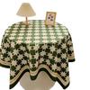 Chessboard Plaid Tablecloth Girl Heart Light Luxury High Sense Coffee Table Cover Student Dormitory Desk Makeup Tablecloth