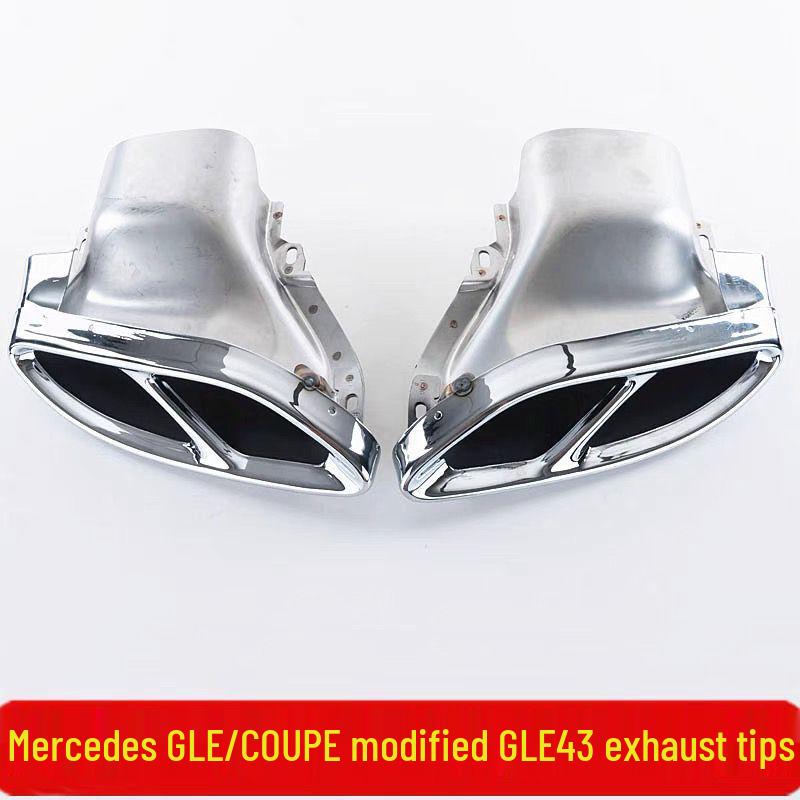 AMG GLE43 Tailpipe for Mercedes GLE320/350/400/450/500 Coupe SUV Exhaust Mod