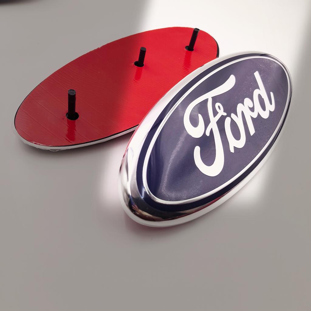 AJF1 forFord Fiat Car Front Hood Emblem Bonnet Badge Rear Trunk Badge Car Front Hood Bonnet Badge 223x90mm Rear Trunk Emblem
