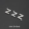 Alloy DIY English Letter & Number Necklace Pendant - Creative Jewelry & Handmade Accessories.