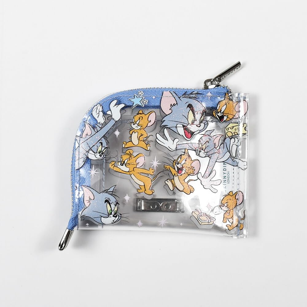 Skinnydip Tom Jerry Card Card Small Item Mini 3778PCTJ & Holder, Case, Case, Pouch, Glitter,
