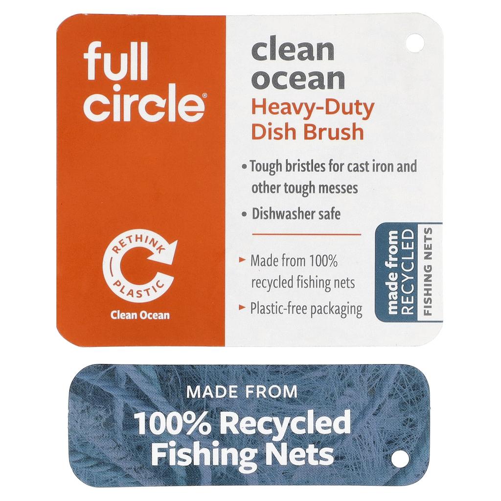 Full Circle, Clean Ocean Heavy Duty Dish Brush, 1 Ea.