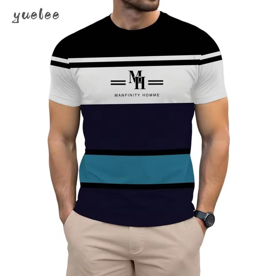 Men's T-Shirt 3D Print Summer Fashion Short Sleeve Tee Loose Versatile Men's Tops Casual Breathable T-Shirt
