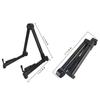 Black A Frame Guitar Stand with Silicone Pad Foldable Stable ABS Folk Guitar Bracket Rack for Home Classroom