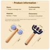 Wood Handle Roller Massage Stick Spiky Roller Body Massage Tool Massage Roller  Muscle Relaxation