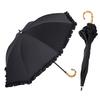 Sun UV Protection Light Heat Compact Long Frilled Suitable for Both Sunny and Rainy 50cm X 8 Complete Sun Laminated Cool Plus Umbrella, 100%,