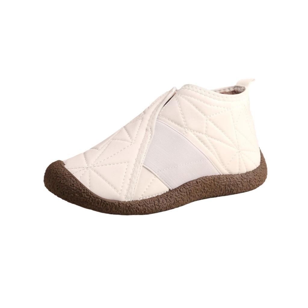 Winter New High-top Cotton Shoes, Piled and Thickened Soft-soled Non-slip Shoes, Light Casual Snow Boots
