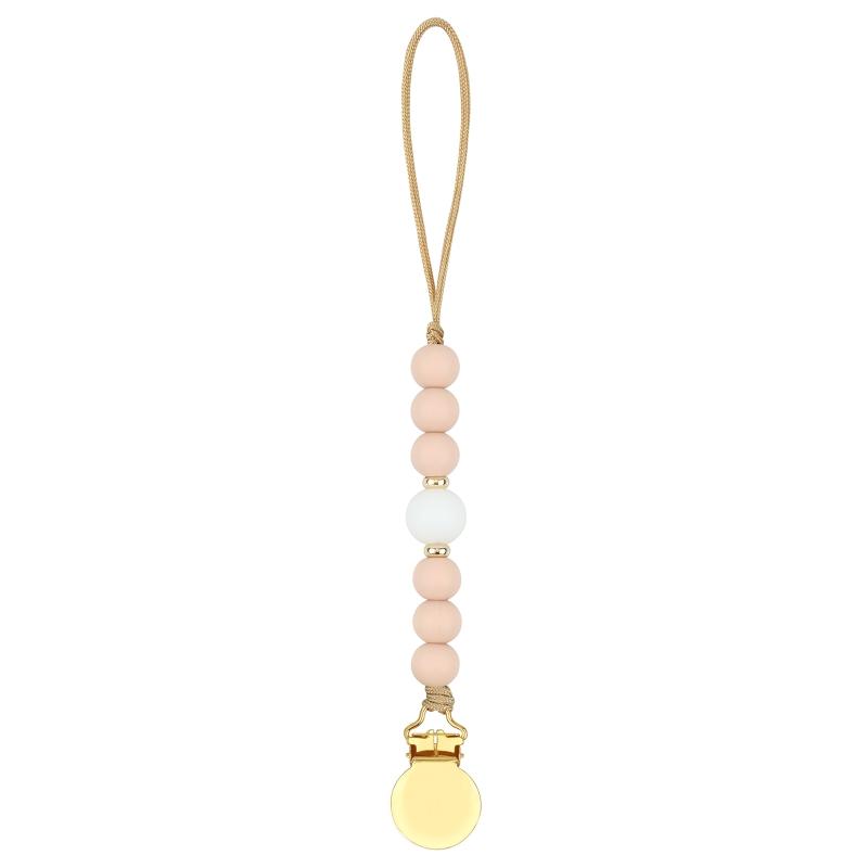 Pacifier Clips Chain Silicone Beads BPA Free DIY Dummy Clip Holder Soother Chains Baby Teething Toys Chew Shower Gifts